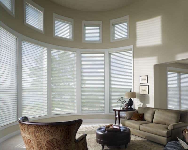 The type of bay window,, will help determine the best type of blind to use.