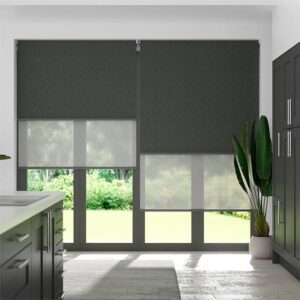 You can even match your blinds to the cabinetry.