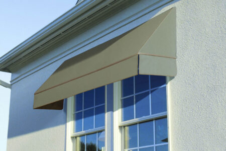 Home Window Installed With Luxaflex Awnings.