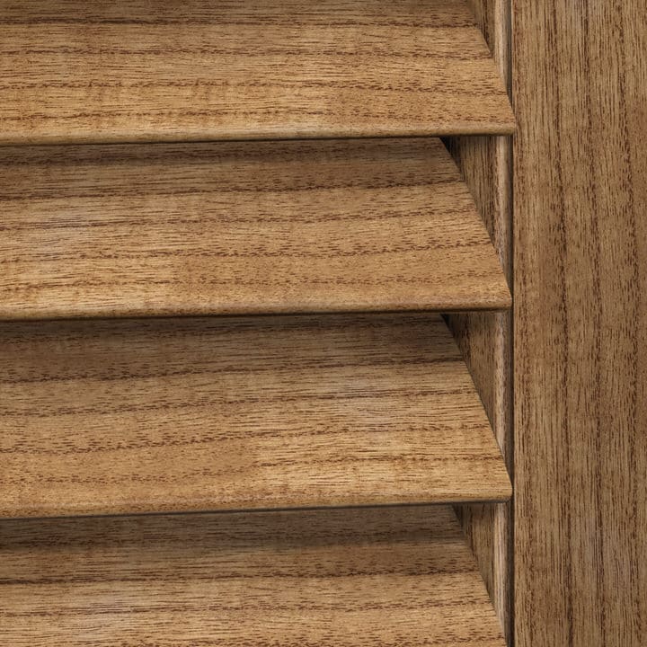 Close-up image of Cherry shutters by Norman.
